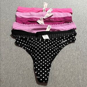 Victoria's Secret & PINK Thong Bundle Size M